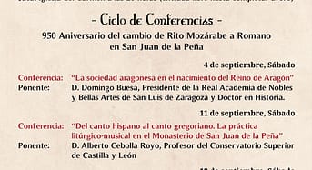 La Real Hermandad de San Juan de la Peña celebra las XIV JORNADAS DE ESTUDIO SOBRE SAN JUAN DE LA PEÑA